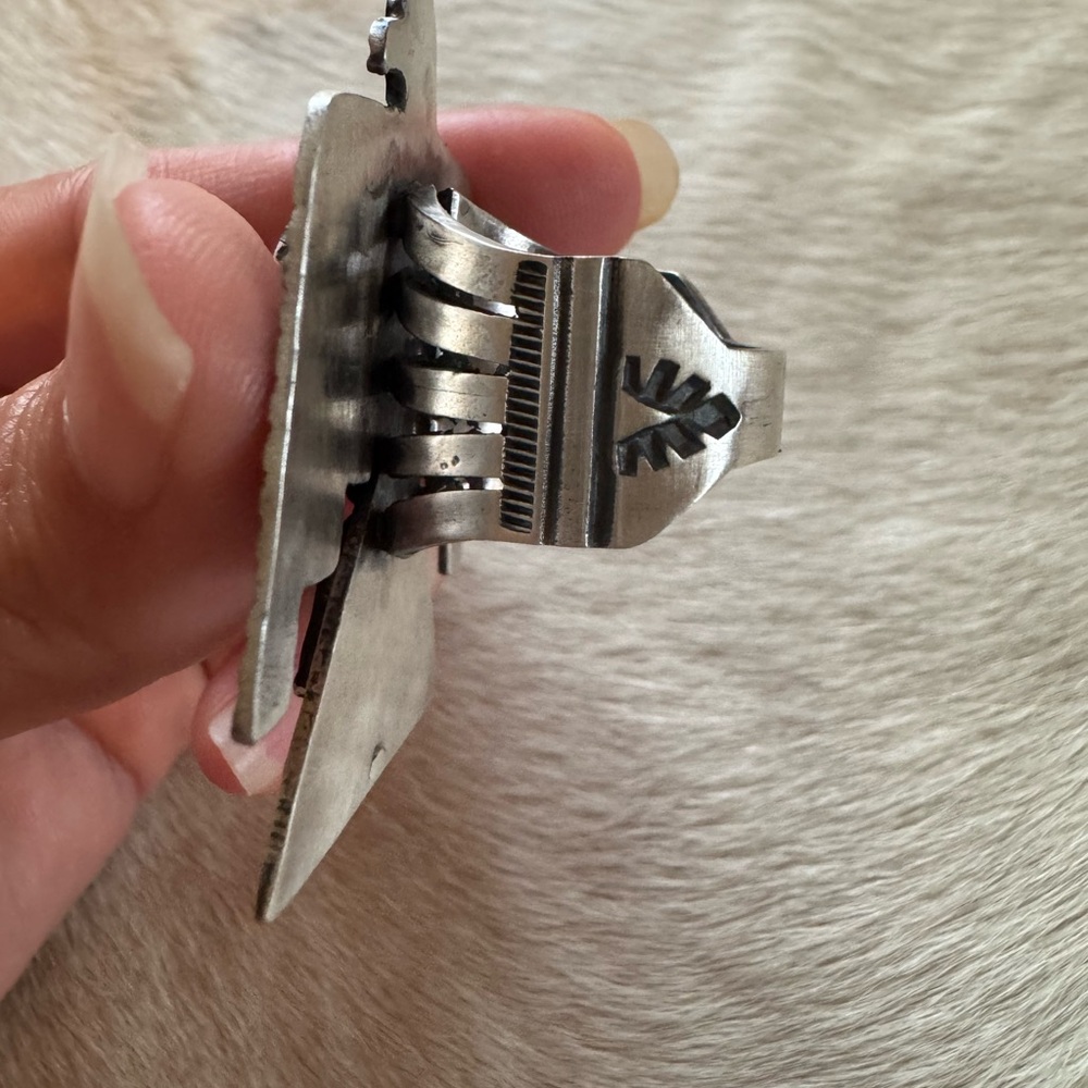 Sterling Silver Thunderbird Ring - image 7